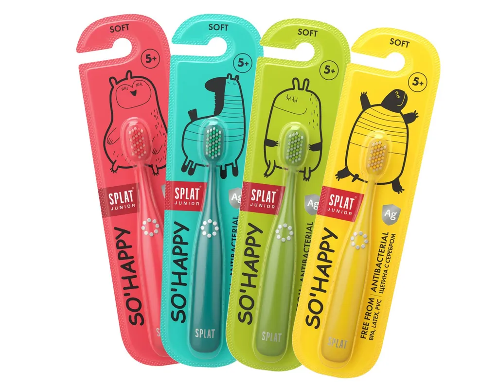 ЩЕТКА ЗУБНАЯ Д/ДЕТЕЙ SPLAT (СПЛАТ) JUNIOR ANTIBACTERIAL 5+