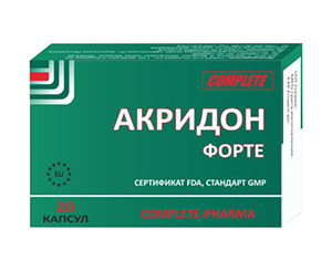 АКРИДОН ФОРТЕ №20 КАПС
