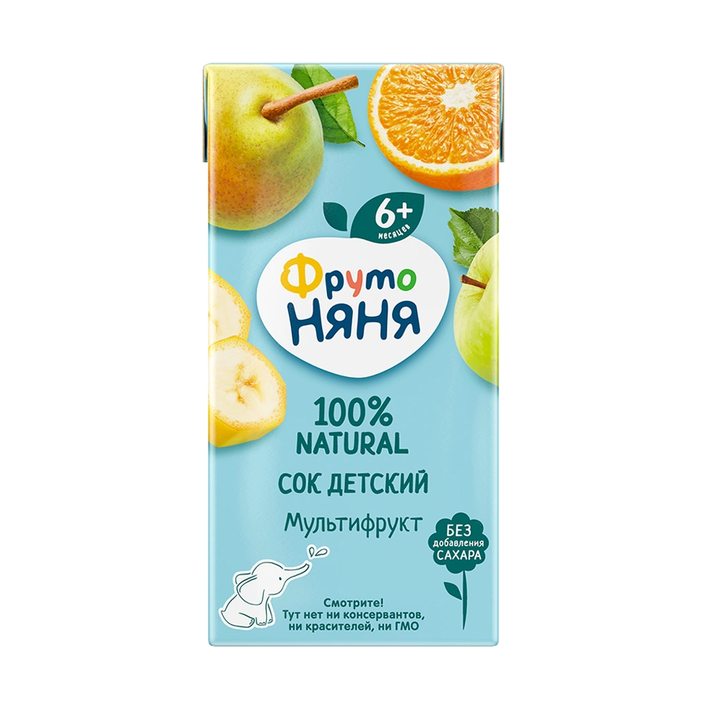СОК Д/ДЕТЕЙ ФРУТО НЯНЯ МУЛЬТИФРУКТ 200МЛ