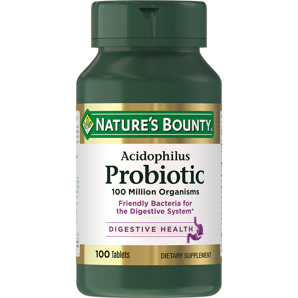 АЦИДОФИЛУС №100 ТАБЛ (ПРОБИОТИК) NATURES'S BOUNTY (НЕЙЧЕРЕС БАУНТИ)