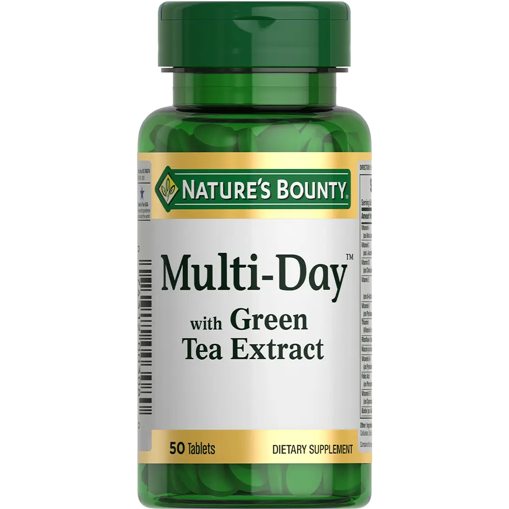 МУЛЬТИДЭЙ С ЭКСТРАКТОМ ЛИСТЬЕВ ЗЕЛ ЧАЯ ТАБЛ №50 NATURES'S BOUNTY (НЕЙЧЕРЕС БАУНТИ)