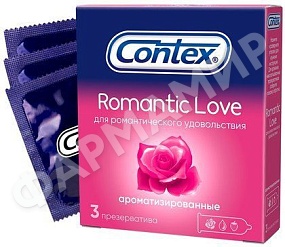 ПРЕЗЕРВАТИВЫ CONTEX (КОНТЕКС) ROMANTIC АРОМАТИЗ №3