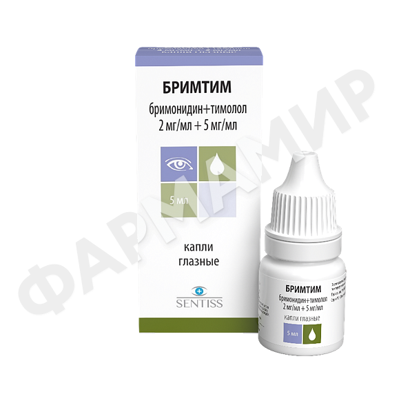 БРИМТИМ 2МГ/ML+5МГ/ML 5МЛ №1 КАПЛИ ГЛАЗ
