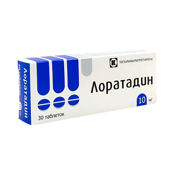 ЛОРАТАДИН 10МГ №30 ТАБЛ ТАТХИМ