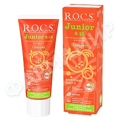 ПАСТА ЗУБНАЯ Д/ДЕТЕЙ ROCS (РОКС) ФРУКТОВАЯ РАДУГА 74ГР