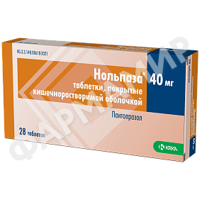 НОЛЬПАЗА 40МГ №28 ТАБЛ