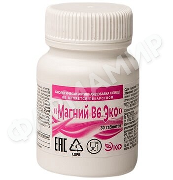 МАГНИЙ В6 № 30 табл (ЭКО) (НДС)