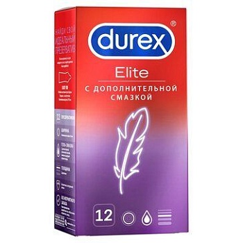 ПРЕЗЕРВАТИВЫ DUREX (ДЮРЕКС) ELITE СВЕРХТОНКИЕ №12