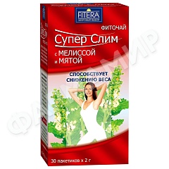 СУПЕР СЛИМ ФИТОЧАЙ №30 С МЕЛИССОЙ И МЯТОЙ