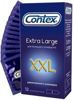 ПРЕЗЕРВАТИВЫ CONTEX (КОНТЕКС) XXL УВЕЛИЧ РАЗМЕРА №12