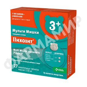 ПИКОВИТ МУЛЬТИ МИШКИ 3+ №27
