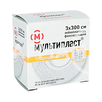 ЛЕЙКОПЛАСТЫРЬ МЕД 3*300 КАРТ