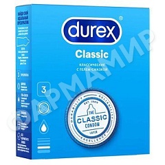 ПРЕЗЕРВАТИВЫ DUREX (ДЮРЕКС) CLASSIK КЛАССИЧЕСКИЕ №3