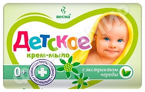 МЫЛО КУСКОВОЕ Д/ДЕТЕЙ ВЕСНА ЭКСТРАКТ ЧЕРЕДЫ 90ГР