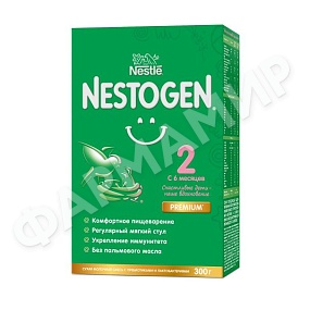 СМЕСЬ МОЛОЧНАЯ NESTLE NESTOGEN (НЕСТЛЕ НЕСТОЖЕН) С ПРЕБИОТИКАМИ 2 300ГР