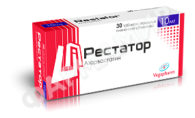 РЕСТАТОР 10МГ №30 ТАБЛ