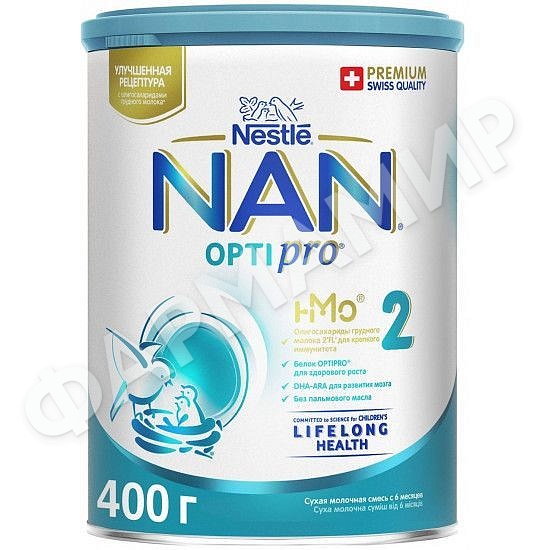 СМЕСЬ МОЛОЧНАЯ NESTLE NAN (НЕСТЛЕ НАН) 2 400ГР