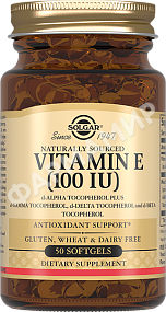ВИТАМИН Е 100МЕ №50 КАПС СОЛГАР (SOLGAR)