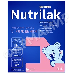 СМЕСЬ МОЛОЧНАЯ NUTRILAK (НУТРИЛАК) PREMIUM №1 C 0 ДО 6МЕС 300ГР