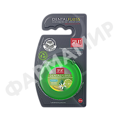 НИТЬ ЗУБНАЯ SPLAT (СПЛАТ) DENTALFLOSS 30М БЕРГАМОТ/ЛАЙМ