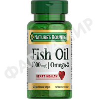 РЫБИЙ ЖИР 1000МГ ОМЕГА-3 №50 КАПС NATURES'S BOUNTY (НЕЙЧЕРЕС БАУНТИ)