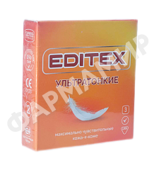ПРЕЗЕРВАТИВЫ EDITEX ULTRA-THIN УЛЬТРАТОНКИЕ №3