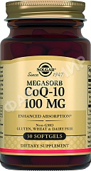 КОЭНЗИМ Q-10 100МГ №30 КАПС СОЛГАР (SOLGAR)