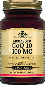 КОЭНЗИМ Q-10 100МГ №30 КАПС СОЛГАР (SOLGAR)
