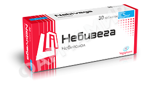 НЕБИВЕГА 5МГ №30 ТАБЛ