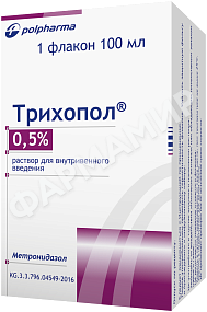 ТРИХОПОЛ 5МГ/МЛ 100МЛ №1 Р-Р