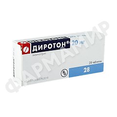 ДИРОТОН 20МГ №28 ТАБЛ