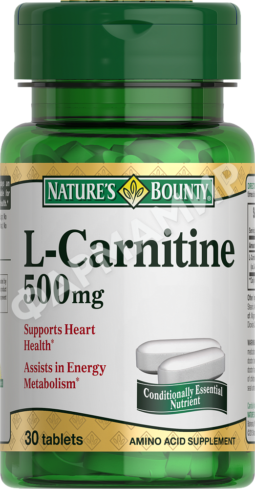 Л-КАРНИТИН 500МГ ТАБЛ №30 NATURES'S BOUNTY (НЕЙЧЕРЕС БАУНТИ)