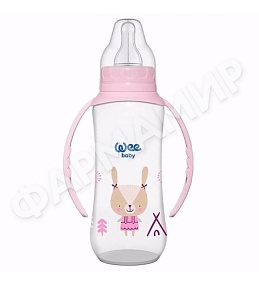 БУТЫЛОЧКА WEE BABY (ВИИ БЕЙБИ) С РУЧКАМИ 270МЛ (ПП) 6-18МЕС (745)