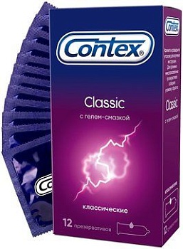 ПРЕЗЕРВАТИВЫ CONTEX (КОНТЕКС) КЛАССИЧЕСКИЕ №12