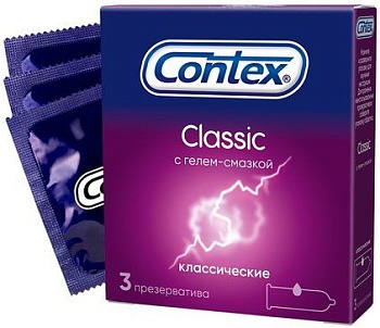 ПРЕЗЕРВАТИВЫ CONTEX (КОНТЕКС) КЛАССИЧЕСКИЕ №3