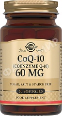 КОЭНЗИМ Q-10 60МГ №30 КАПС СОЛГАР (SOLGAR)