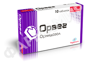 ОРВЕГ 500МГ №10 ТАБЛ