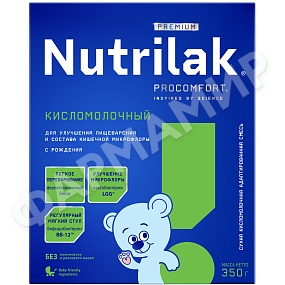 СМЕСЬ МОЛОЧНАЯ NUTRILAK (НУТРИЛАК) КИСЛОМОЛОЧНЫЙ 350ГР