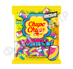 МАРМЕЛАД CHUPA CHUPS (ЧУПА ЧУПС) РОЛЛСЫ КИСЛЫЕ 70ГР ЛИМОН