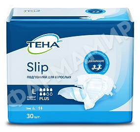 ПОДГУЗНИКИ Д/ВЗРОСЛЫХ TENA (ТЕНА) Slip plus №30 L