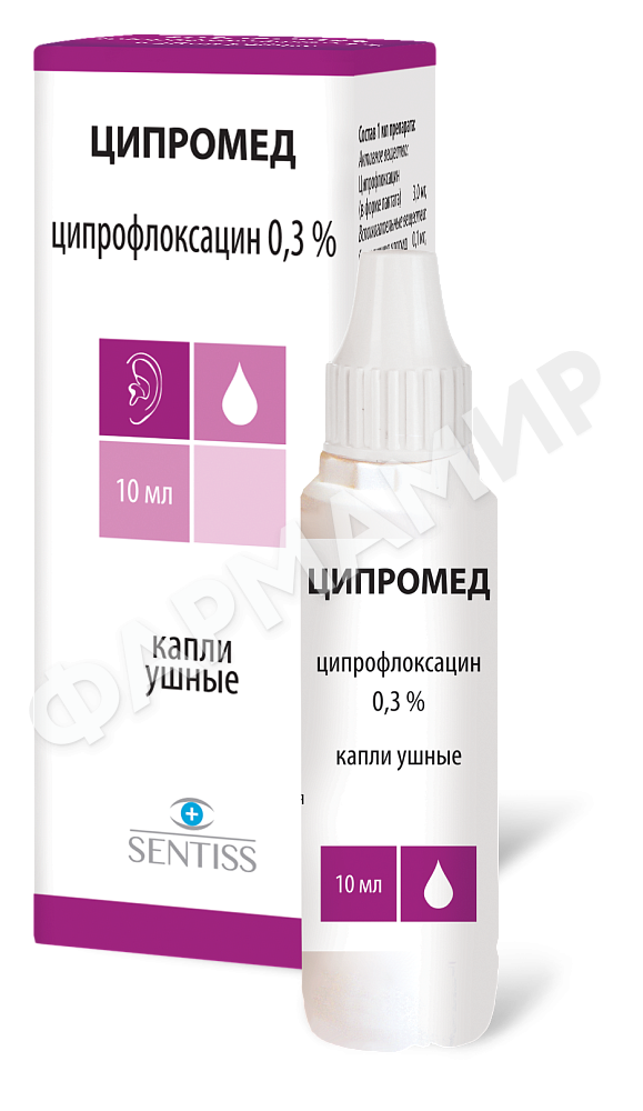 ЦИПРОМЕД 10МЛ №1 КАПЛИ УШНЫЕ