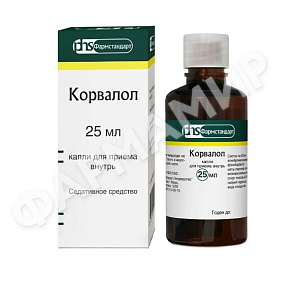 КОРВАЛОЛ 25МЛ №1 КАПЛИ ФАРМСТАНДАРТ